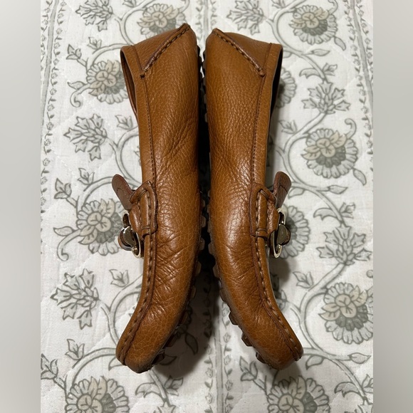 VINTAGE GUCCI LEATHER DRIVING BAMBOO HORSEBIT LOAFER TAN SIZE 36.5 EU / 6.5 US - Picture 5 of 12